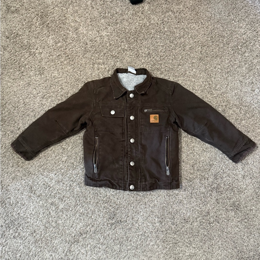 Carhartt Kids Dark Brown Jean Jacket
